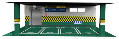 DuskHaven Automodell Vitrine, Transparente Modellvitrine, Vitrine für Modellautos Aus Druckguss für Sammler, Stil I