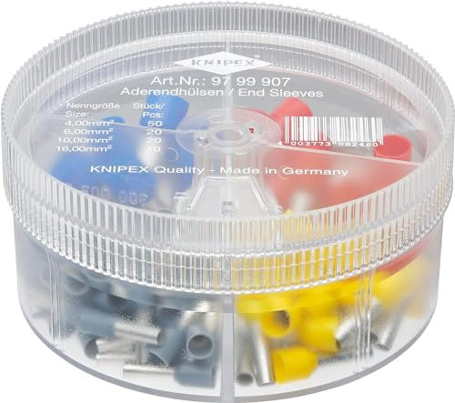 Knipex Cajas de surtidos con punteras huecas aisladas 97 99 907