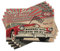 ABAKUHAUS Autos Platzmatten, Alt Modische Werbung Sport-Autos Route 66 Emblem Retro Stil Muster, Waschbare Stoff Esszimmer Küche Tischdekorations Digitaldruck, Sepia Grau