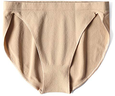 s.lemon Damen Mädchen Hoch Elastisch Nahtlos Slip Unterwäsche Unterhose für Tanz Ballett XL