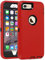 smartelf Case for iPhone 6/6s Heavy Duty With Built-in Screen Protector Shockproof Dust Drop Proof Protective Cover Hard Shell for Apple iPhone 6/6s 4.7 inch- Red/Black