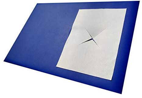 Saxmat.de XXL-Nasenschlitztücher/Gesichtsauflagen: 220 Stück 40 x 30 cm aus Premium-Airlaid-Zellstoff für Massageliegen.