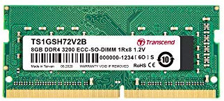 TRANSCEND 8GB DDR4 3200 ECC-SODIMM 1Rx8 1Gx8 CL22 1.2V