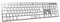 B.FRIENDIT Slim USB Wired Keyboard, Soft Touch and Quiet Key for PC, Laptop and Computer, Full Size QWERTY UK Layout - Silver White