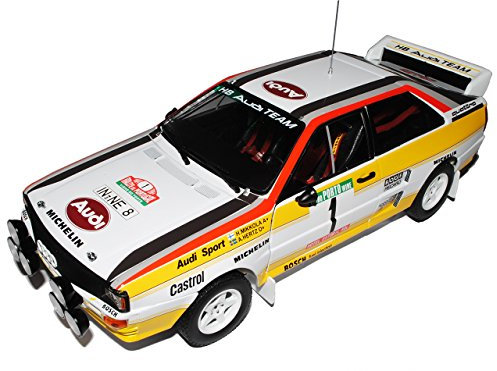Sun Star A*u*d*i Quattro A2 Nr 1 Mikkola Hertz 2. Gewinner Rallye Portugal 1984 1/18 Modell Auto
