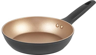 Russell Hobbs RH01665BEU7 Opulence Frying Pan 20 cm - Non-Stick, Induction Hob Fry Pan, Forged Aluminium, Soft Grip Handle, PFOA Free, Suitable For All Stoves, Safe For Dishwasher Cleaning, Gold