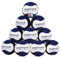 Jonglierprofi 10er Set Footbags 10 robuste Footbag-Jonglierbälle mit Granulatfüllung