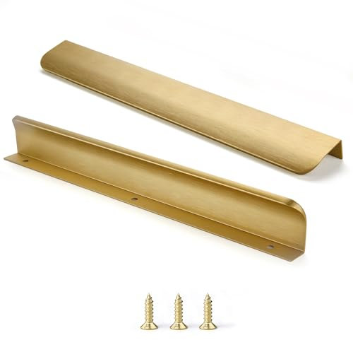 sunlithor Gold Schrankgriffe FüR KüChengriffe MöBelgriffe KüChenschräNke Schubladengriffe Vintage Packung mit 5 Stück 254mm BA 300mm Länge
