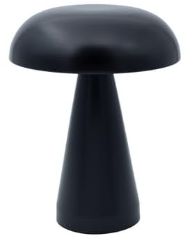 Luxus europe - Tischlampe Touch - Sofia - Schwarz - H21 x Ø16 - Terrassenlampe - Schreibtischlampe - LED - Wiederaufladbar - Dimmbar - Kabellos - Batteriebetrieben - Tischlampe für innen und außen