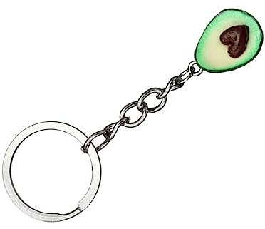 Warmhm Handtasche Cartoon-anhänger Pelzball-schlüsselanhänger Avocado-schlüsselhalter Lustiger Schlüsselanhänger Taschenanhänger Paare Cartoon-schlüsselanhänger Geschenk Liebhaber Charme