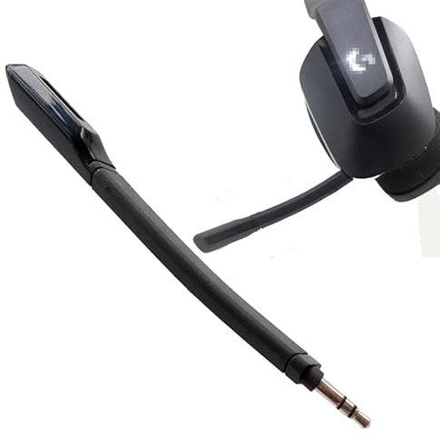V-MOTA Mic Replacement Crystal Sound Noise Isolation Microphone Compatible with Logitech G733 Lightspeed RGB Gaming Headset (1 Piece) (Black)