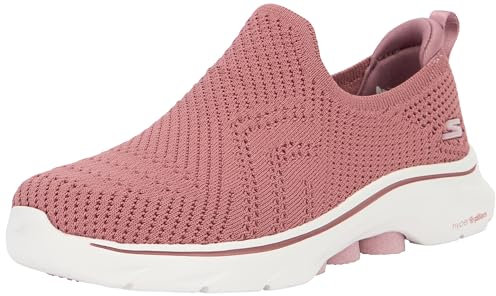 Skechers Damen GO Walk 7 Amina, Rosafarbener Textilbesatz, 41 EU