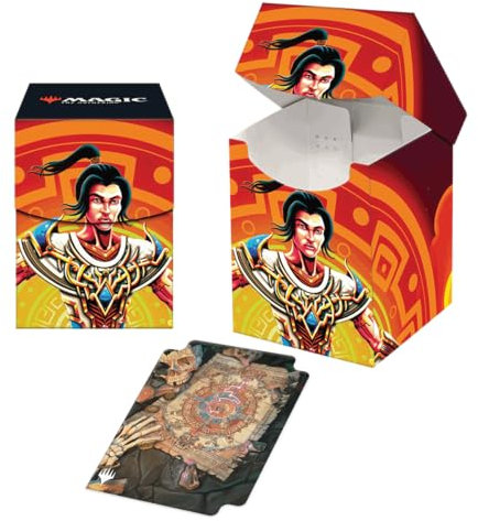 Ultra Pro - MTG The Lost Caverns of Ixalan - Caja de mazo de más de 100 cartas, Kellan, viajero atrevido para Magic: The Gathering, Protect & Store Commander MTG Decks, almacenamiento de tarjetas