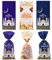 100 Stück Eid Mubarak Plätzchentüten, Ramadan Thema Süßigkeiten Tüten mit 100 Twist Krawatten, 3 Muster Ramazan Bonbons Geschenk Tasche, Moschee Laterne Geschenktüten für Eid Mubarak Party