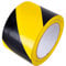 GTSE - Markierungsklebeband - 75 mm x 33 m - Selbstklebendes Absperrband - Gestreiftes Warnband zur Boden und Sicherheitsmarkierung, Flatterband - Gelb/Schwarz, 1 Rolle
