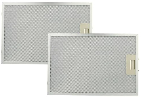 vhbw 2x Filter Metallfettfilter kompatibel mit Constructa CD 619350 | 636350, 636252, 639252, 637350 Dunstabzugshaube - 38,8 x 26,5 x 0,9 cm, Metall