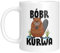 Kaffeetasse mit Motiv - Bobr Kurwa - berühmtes Meme - lustige Geschenkidee - viral - Tasse mit Tiermotiv - Geburtstagsgeschenk - Beaver - Biber - Bober - Weiß