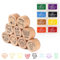 LALAGO Holz Lehrer Stempel Set - 9 Stück Motivstempel Mit 8 Verschiedenen Farben Druckknete - Belohnung Und Geschenk Für Lehrertag, Motivation, Deutsch Lob Schüler