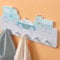 Navaris Garderobe für Kinder - Kindergarderobe mit Haken - Garderobenleiste Kinder - Garderobe Kinderzimmer - Niedliches Auto-Design - 5 Haken - Holzfaser