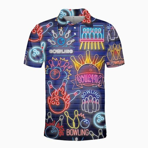 Zltegako Polo de golf à motif floral rose pour homme, chemise boutonnée à manches courtes pour homme, coupe décontractée, polo floral flamant rose, Bowling vintage, 5XL