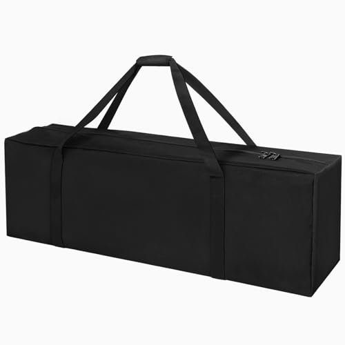 Large Travel Duffle Bag, 97L Extra Sports Duffel Luggage Equipment Storage Bag, Lightweight Long Foldable Holdall Bag with Upgrade Zipper, Durable & Water Resistant, Black (104x26x36 cm)