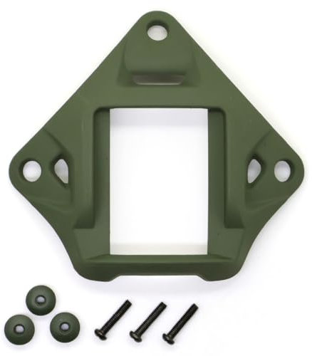 Tactical Helmet NVG Shroud Mount for ACH MICH OPS-Core FAST Helmets Full Metal Action Camera Bracket GoPro Base Airsoft (OD Green)