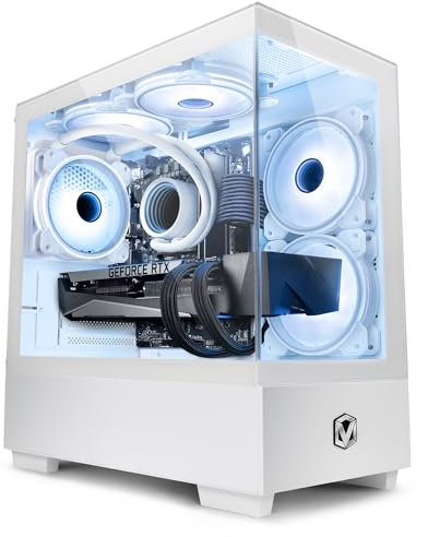 Vibox IV-218 High End Gaming PC Weiß • AMD Ryzen 7 5700X 4,6 GHz • Nvidia RTX 5070 Ti 16 GB • 32 GB RAM • 1 TB NVMe M.2 SSD • 700W PSU • Windows 11 • WiFi