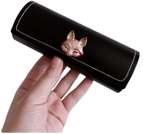 OATTIS Bella Custodia Per Vetri In Pelle Animale Per Donne Con Tela Di Occhiali Duro Impermeabile Occhiali Da Lettura Di Occhiali Per Occhiali Occhiali Occhiali,Color2