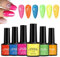Crackle Nagellack Gel Nagellack Set 6er Set | Beauty-Produkte und Pflegeartikel für Mädchen Frauen zu Hause Reise Haushalt Hochzeit Alltag