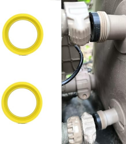 FMJZJF Pour Intex Pure Spa Simple Spa 2 pièces 11699 SSP-H-20-M SSP-H-10 Pièces de raccordement en silicone pour piscine / gaz - Préviennent les fuites avec bouchons d'étanchéité entre les bouchons 2B