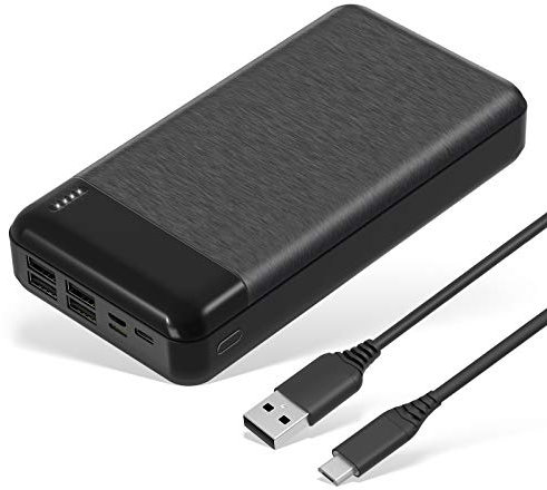 Portable Power Bank 26800mah Ultra-High Capacity Portable Phone Charger, 4 USB Outputs Quick Charge External Battery Pack Compatible with iPhone 14/13/12 Galaxy Android etc