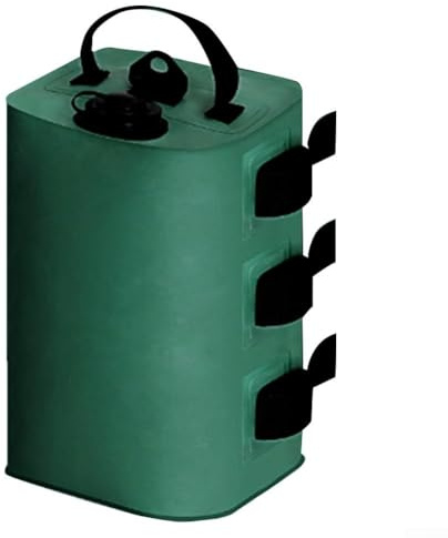 ZMdooreasy 10L Outdoor Zelt Wassergewicht Tasche Beingewichte Tragbare winddichte Fixiertasche für Pop-Up-Vordächer Festivals Marktstände Strandausflüge (grün)
