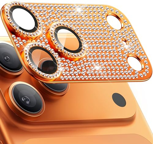 WSKEN für iPhone 17 Pro Kameraschutz Matte 9H Kratzfest | Kamera Displayschutz Folie Militär-Sicherheitsglas,Anti-Fingerabdruck,Handyhülle Freundlich,Sparkle Diamond Blue