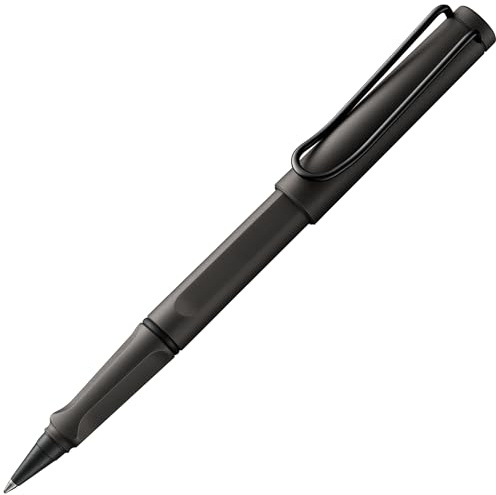 Lamy safari roll-ink umbra Tintenpatronenroller in Strichbreite M | Lamy Tintenpatronenroller mit ergonomischem Griff - Gehäuse aus robustem ASA-Kunststoff – inkl. Tintenpatrone T10 blau