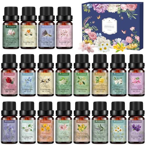 20 * 10ml Coffret d'huiles essentielles pour diffuseur, huiles parfumées