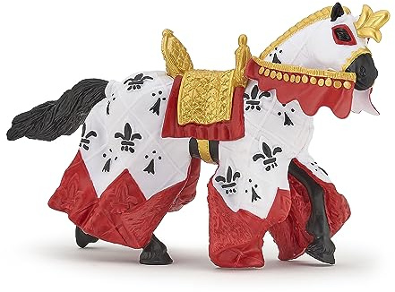 Papo - Realistische Pferd von König Artus Rot-Figur - 3 Jahre + - Kollektion Fantastisch & Mittelalterlich - Kreativspiel Artuslegenden - Geschenkidee Spielzeug für Mädchen und Jungen
