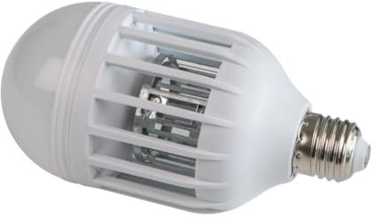 Windhager Lichtfalle-Leuchtmittel 2in1, Insektenlampe, Insektenvernichter mit integrierter LED Lampe, 1W/9W, weiß