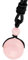 Nupuyai Rose Quartz Round Gemstone Bead Pendant Necklace for Women Men, Protection Healing Crystal Pendant with Adjustable Cord