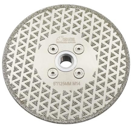 SHDIATOOL Disque Diamant 125mm Lame de Scie Électroplaqué pour Coupe et Meulage Pierre Granit Marbre Tuile