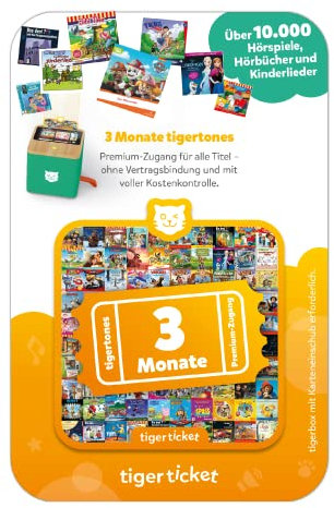 Tiger Media Deutschland GmbH Tigerbox Touch Tigerticket-3 Monats ABO für Tigertones Streamingdienst-Premium-Zugang