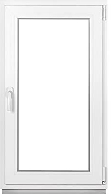 Framex Premium Kellerfenster - Kunststofffenster Weiß BxH 400 x 800 mm - Garagenfenster/Gartenhaus Fenster BxH 40 x 80 cm 2-fach Verglast - Din Rechts-Funktion Dreh Kipp Fenster-Alle Größen