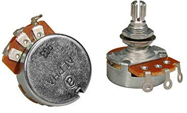 Alpha 500K Poti, Potentiometer linear, 10mm Schaft, M8x0,75 Gewinde