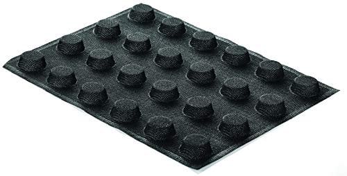 silikomart | SF026 Stampo Microforato in Silicone per Dolci AIRPLUS 15 ROUND, Antiaderente, 24 Monoporzioni, Confezione da 1 Stampo per Dolci e Salatini, 300 x 400 mm, Made in Italy