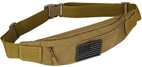 Taktische Bauchtasche für Herren, Laufgürtel, kleine Militär-Hüfttasche | Mit verstellbarem Hüftgurt für Reisen, Wandern, Klettern, Angeln