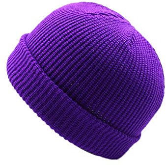 Zhiyao Klassische Beanie Mütze Wintermütze Strickmütze Trawler Mode halten warm Winter einfarbig Mütze Fleece Uhr Kapp Roll Up Kante Schädeldecke Unisex