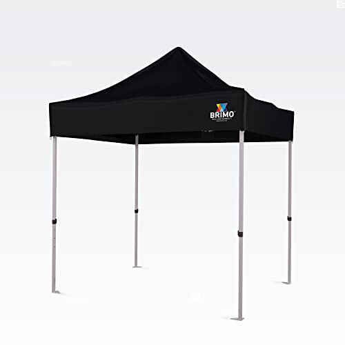 BRIMO Gartenlaube 100% Wasserdicht ohne Seitenteilen - 5 Jahre Garantie (2x2 m, Schwarz)