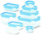 Tefal MASTERSEAL FRESH SET 9PIÈCES, de 0,15L à 2,2L, Étanche, Couvercles à clips hygiéniques et hermétiques, Compatible lave-vaisselle et micro-ondes, Résistant au givre, N1031451
