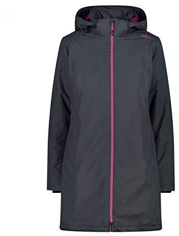 CMP Damen Zip Hoodie Mantel, titanio, 36