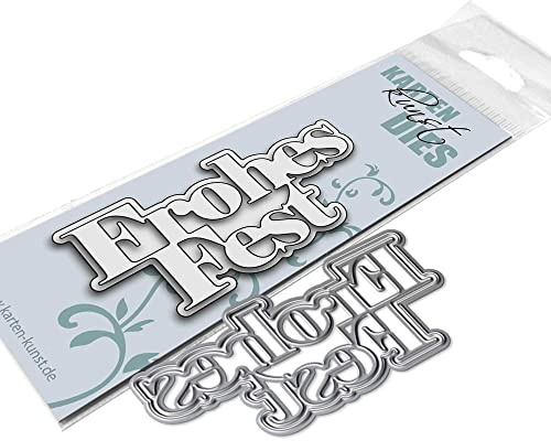Karten-Kunst Stanzschablone kk-D191 Stanze Das rockt Frohes Fest Schneideschablone