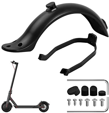 Joyan Scooter Heck kotflügel, Schutzblech Halterung Electric Scooter Hinterer Kotflügel, Hinterer Kotflügel Roller Ersatz Zubehör mit Schrauben und Schraubkappen Kompatibel für Xiaomi M365 / M365 Pro